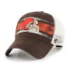 Cleveland Browns 47 Brand Interlude Vintage Brown MVP Mesh Snapback Hat