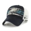 Philadelphia Eagles 47 Brand Interlude Vintage Black MVP Mesh Snapback Hat