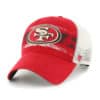 San Francisco 49ers 47 Brand Interlude Vintage Red MVP Mesh Snapback Hat