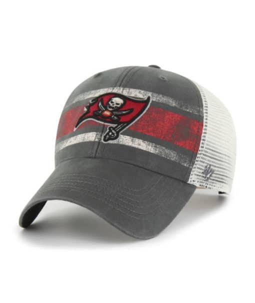 Tampa Bay Buccaneers 47 Brand Interlude Vintage Charcoal MVP Mesh Snapback Hat