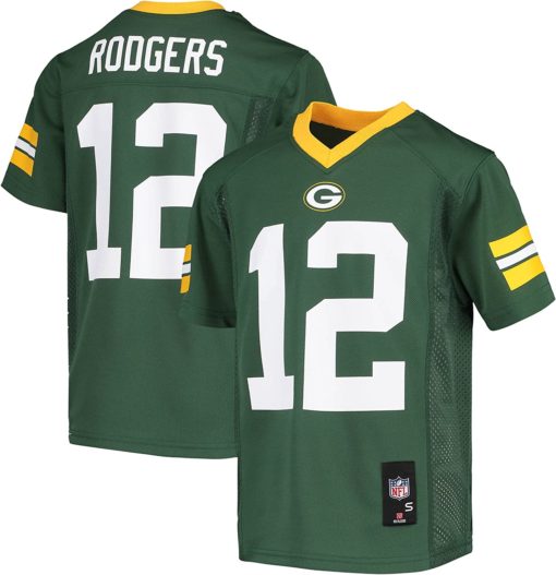 Outerstuff Aaron Rodgers Green Bay Packers Toddler Green Jersey 