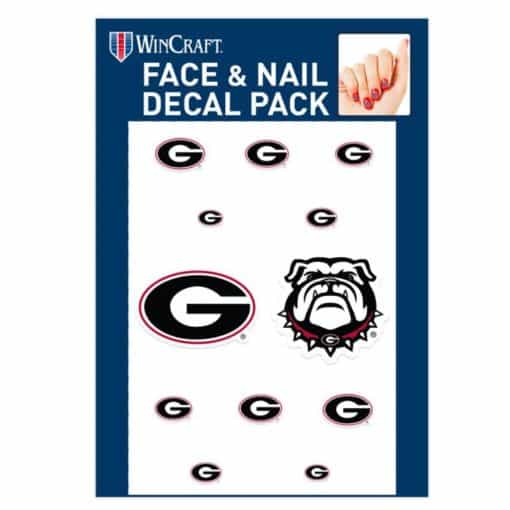 Georgia Bulldogs Nail Cals Fingernail Tattoos