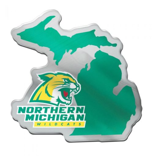 Northern Michigan Wildcats Michigan Acrylic Auto Emblem Decal
